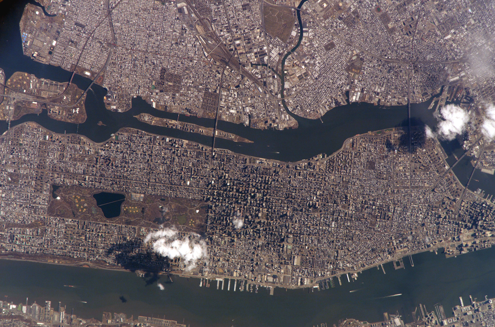 Manhattan from space